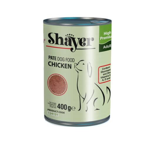 Shayer Dog Canned food Chicken Pate 400g 510x510 1