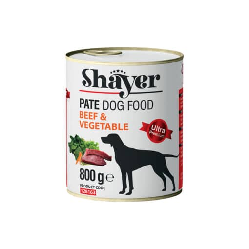 Shayer Dog canned food beef and vegetable Pate 800g 510x510 1